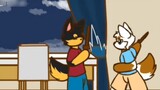 Stick? This is my holy sword! [furry animation]