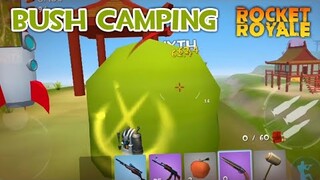 camping in bushes - rocket royale