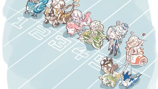 【原神漫画】六神坐骑竞速赛