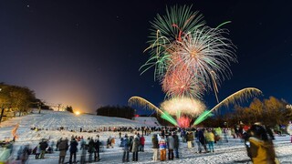[4K]Fireworks in Zao Japan 2019年 みやぎ蔵王えぼしリゾート えぼし雪上花火大会 MIYAGI ZAO EBOSHI RESORT