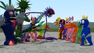 ALL RAINBOW FRIENDS BABIES VS ALL NIGHTMARE ROBLOX RAINBOW FRIENDS In Garry's Mod!