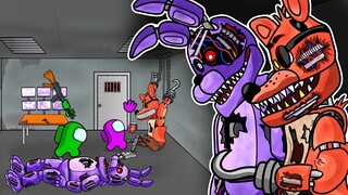 FNAF BONNIE and FOXY vs. AMONG US | Freddy Fazbear’s Pizzeria | Toonz Animation