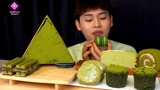 Ăn và cảm nhận đồ ăn có vị matcha  #anngon