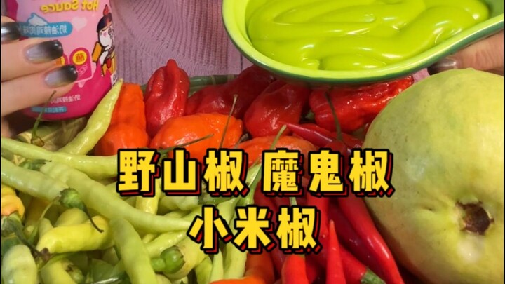 Thử độ cay của ớt rừng, ớt ma và ớt chỉ thiên!