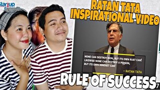 RATAN TATA -THE INSPIRATIONAL VIDEO | RULE Of SUCCESS! | Filipino Couple Reaction!