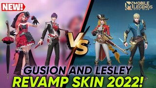 NEW GUSION AND LESLEY REVAMP SKIN! | GUSION AND LESLEY ALL REVAMP SKIN | MLBB NEW SKIN