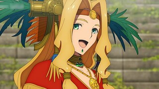 The demons are all dancing and showing off, only Sister R is getting beaten