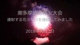奥多摩納涼花火大会2018