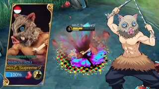 LAPU-LAPU SKIN SCRIPT AS INOSUKE HASHIBIRA - MOBILE LEGENDS