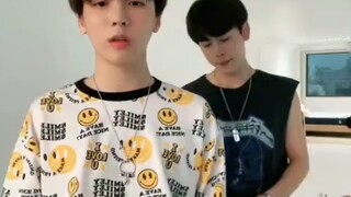 Nan Sirui and her new cp little brother's dance video