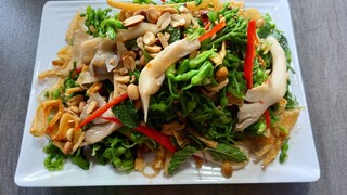 món chay.gỏi bông thiên lý.món ăn dản dị.