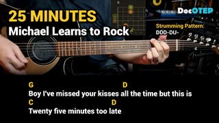 25 Minutes - Michael Learns to Rock (1993) Easy Guitar Chords Tutorial with Lyrics Part 2 SHORTS