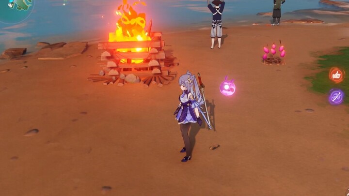 Putting out a fire was mocked by npc