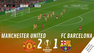 MANCHESTER UNITED vs. FC BARCELONA [2-1] • HIGHLIGHTS | VideoGame Simulation & Recreation