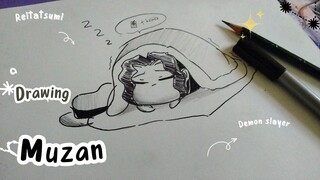 Muzan Lagi Tidur 😴//Drawing Chibi//Demon slayer
