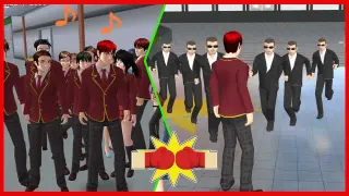 [SAKURA School Simulator] Fight Between STUDENT GANG With MAFIA
