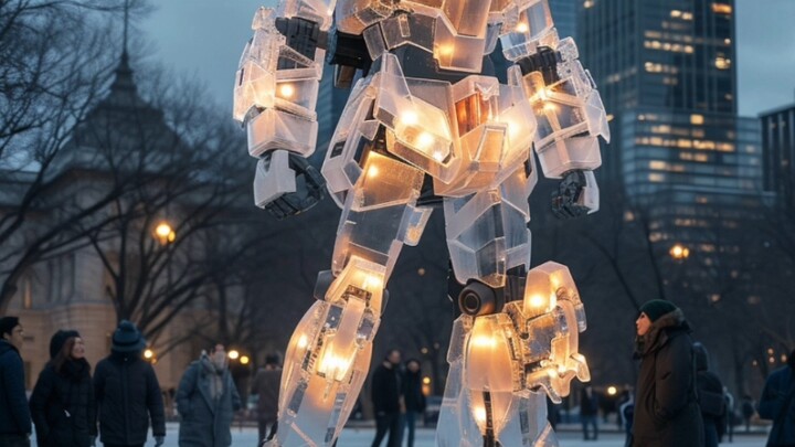 Do you know where the Gundam ice sculpture in Nanning is?