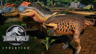 2 Yangchuanosaurus & 2 Carnotaurus Breakout & Fight! Jurassic World Evolution Mods (4K 60FPS)