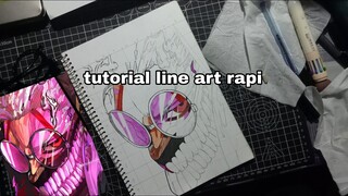 tutorial line art rapi