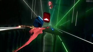 Beat Saber dengan lagu "Twilight Line"