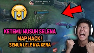 RANKED KETEMU MUSUH SELENA MAP HACK ! SEMUA LELE NYA KENA KETAUAN DI RUMPUT ! - Mobile Legend