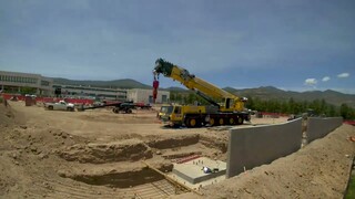 Time-lapse: LANL parking garage construction