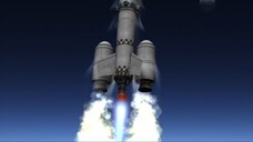 Launch of the module into space orbit
