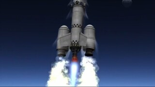 Launch of the module into space orbit