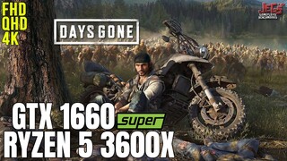 Days Gone | Ryzen 5 3600x + GTX 1660 Super | 1080p, 1440p, 2160p benchmarks!