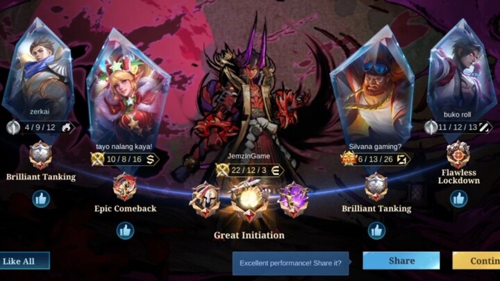 Nang gigil kay Gusion kaya nawala ang laro 😁🤣 |  JemzInGame Dyroth Plays (33) | Mobile Legends