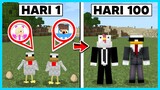 MIPAN & ZUZUZU Hidup 100 Hari Jadi Ayam & TAMAT LAWAN NAGA! - Minecraft Survival