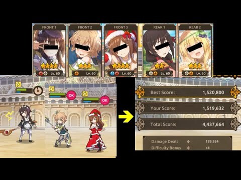 Konosuba Fantastic Days: Great Lightning Wizard Arena, all 3 characters Binded but still 1.52m(190k)