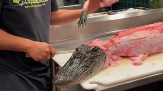 من يعتقد أنه يستطيع قتل جرو المستنقعات بيديه العاريتين في الماء؟ (باستثناء التمساح اليانغتسي).