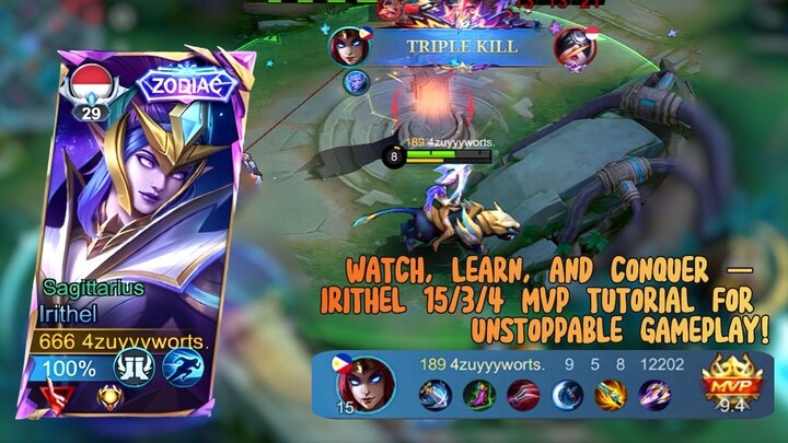🏹Build IRITHEL Tersakit 2025!! 15/3/4 MVP Performance — INSANE DAMAGE COMBO!!💀