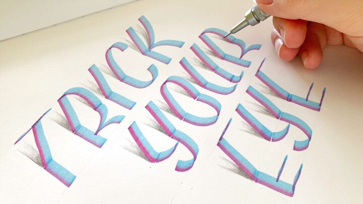 [Calligraphy]Brush lettering 100 days challenge|Day 41-45