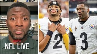 NFL LIVE | Justin Fields is better than Russell Wilson! - Ryan Clark DESTROY Steelers QB decision