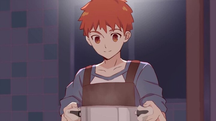 Today's meal at the Emiya family: Chicken soup is here