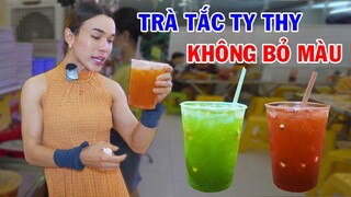Ty Thy lên tiếng khi bị đồn TRÀ TẮC BỎ MÀU bán 1000 ly 1 ngày - Ty Thy Vlog Gỏi đu đủ