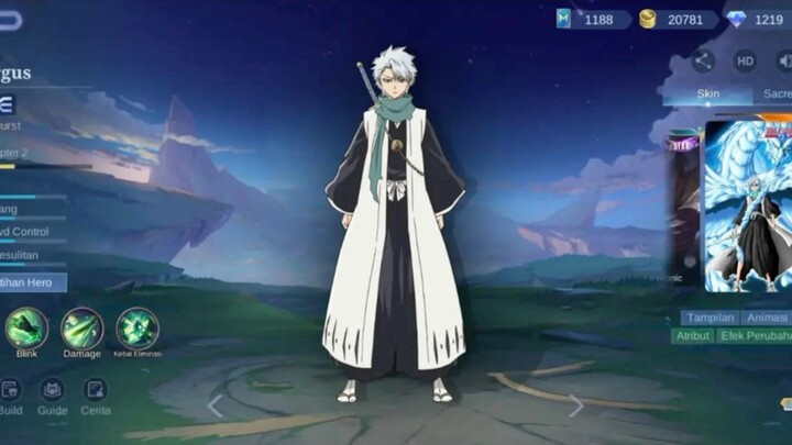 Bocoran efek skin toshiro x argus