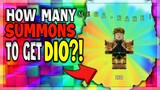[101% CHANCE???] GETTING DIO FOR ONLY 1 SUMMON?! ALL STAR TOWER DEFENSE! Roblox