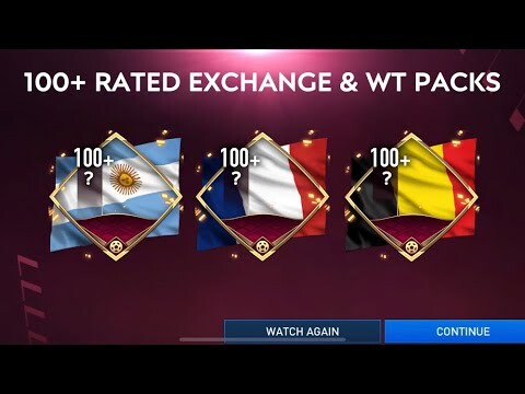 100+ Rated Player Exchange Packs + WT Rewards - FIFA MOBILE 22