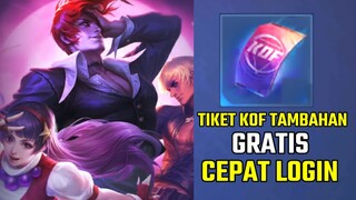 TIKET KOF TAMBAHAN GRATIS UDAH RILIS SKARANG ! BISA GACHA LAGI