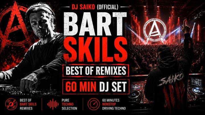 Bart Skils – Best Of Techno Mix 2026 | 60 Min DJ Set | Mixed by DJ Saiko
