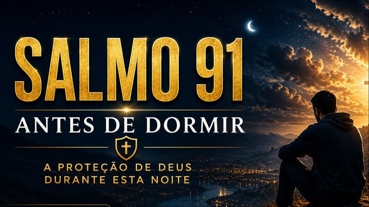 SALMO 91 ANTES DE DORMIR 🙏 DEUS VAI PROTEGER VOCÊ DURANTE TODA A NOITE