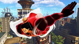 ONE PIECE WORLD SEEKER Luffy is spider-man