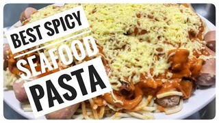 KOREAN SPICY SEAFOOD PASTA | MADE WITH MIXED FRESH SEAFOOD