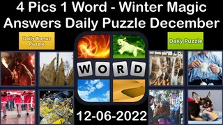 4 Pics 1 Word - Winter Magic - 06 December 2022 - Answer Daily Puzzle + Bonus Puzzle