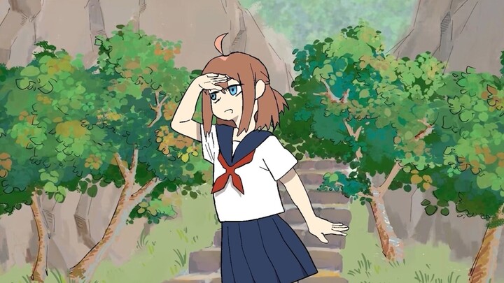 Third year studying in Japan, first group animation project