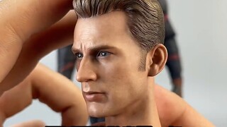 Aksesoris plastik seluruh bodi HotToys "Avengers 4" Captain America unboxing