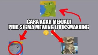 Cara agar menjadi pria sigma mewing looksmaxxing 🤫🧏‍♂️